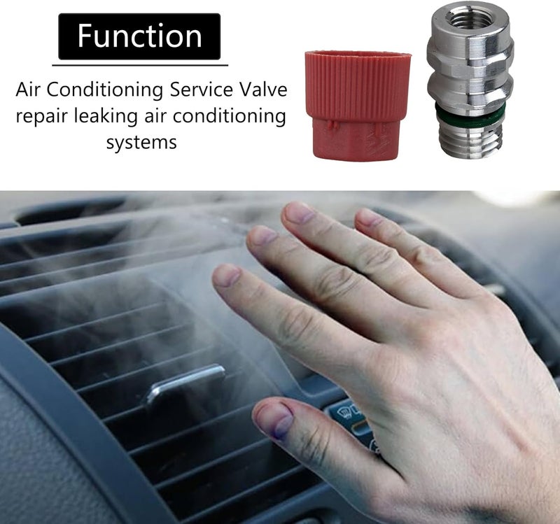 ANTDM 800-955 GM Air Conditioning Service Valve M12x1.5 Male High Side A/C Charge Port Valve Replacement For 5116,59946, MT0105,52458184,357820795J,800-955,Delco15-5438，Includes Caps(Pack of 5) - Image 4